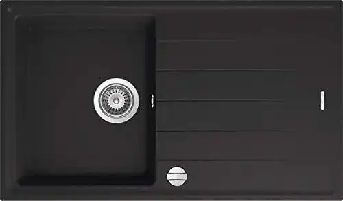 Schwarz Granitspüle Victory S780 78x50cm für Einbau