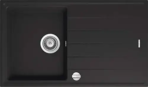 Schwarz Granitspüle Victory S780 78x50cm für Einbau