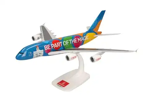 Herpa Snap-Fit Modellflugzeug Emirates Airbus A380 im Maßstab 1:250