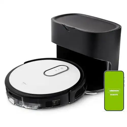 Medion Saugroboter mit Absaugstation S40 Leistungsstarker Roboterstaubsauger