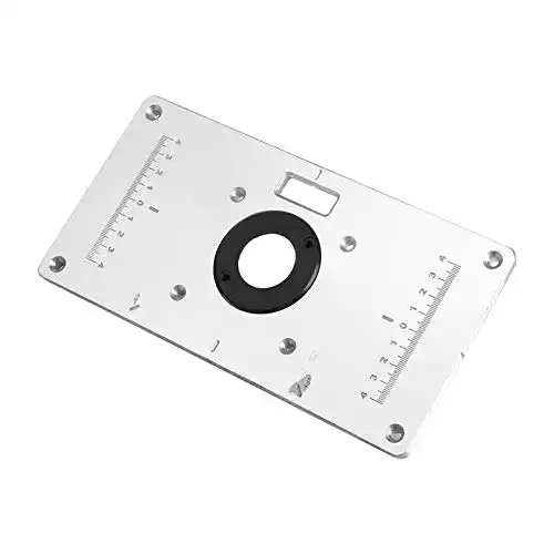 Einlegeplatte für Oberfräse Zerodis aus Aluminium für Router Tisch
