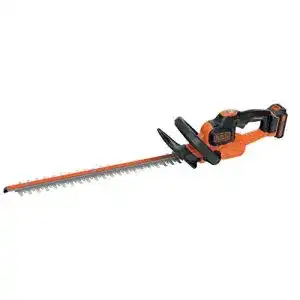 Black+Decker Heckenschere Akku mit Schnellladegerät und Antiblockierfunktion