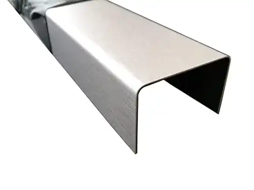 U-Profil Stahl Schlögel 3mm Edelstahl gebürstet 1.4301