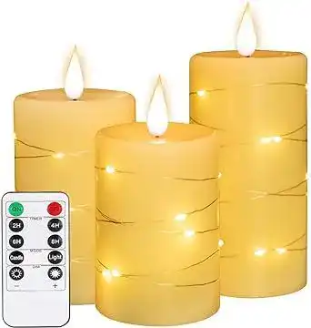 LED-Kerzen Tappovaly, flammenlose batteriebetriebene Kerzen mit Fernbedienung