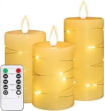 LED-Kerzen Tappovaly, flammenlose batteriebetriebene Kerzen mit Fernbedienung