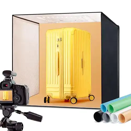 Fotobox Raleno Fotostudio Set 63 x 57 x 57 cm für professionelle Aufnahmen