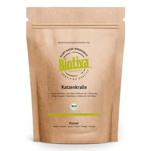 Katzenkralle Tee Bio Pulver von Biotiva 250g
