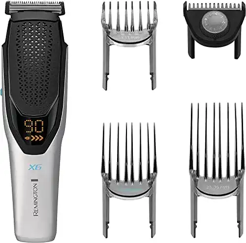 Remington Haarschneider Profi X6 mit Edelstahlklingen und 3 Aufsteckkämmen