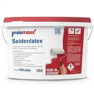 Abwaschbare Seidenlatex Wandfarbe von Preismaxx