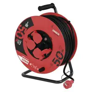Kabeltrommel EMOS IP44 Profi, 50m mit 4 Schuko-Steckdosen