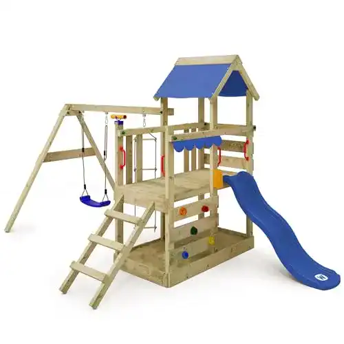 Wickey Spielturm Klettergerüst TurboFlyer mit Schaukel und Rutsche