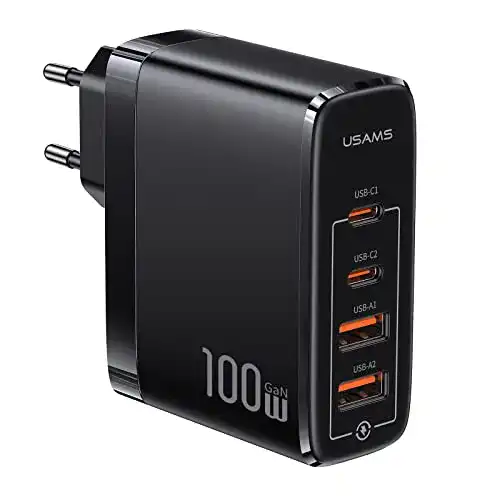Pluggify 100W GaN III USB-C Ladegerät mit 4 Ports