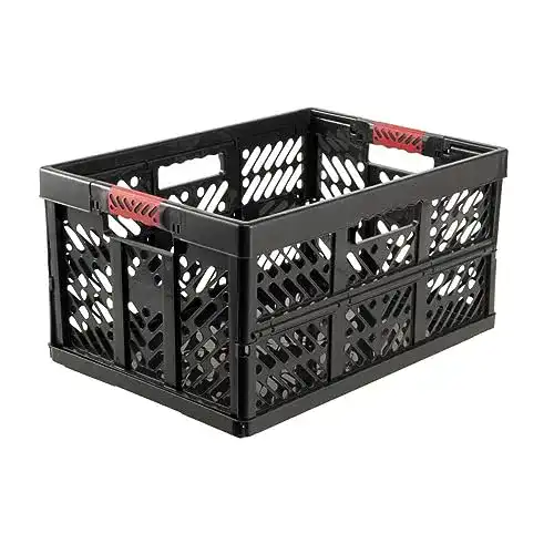 Klappbox keeeper 4er Set mit Soft-Touch Griffen – 45 l, Graphit-Grau
