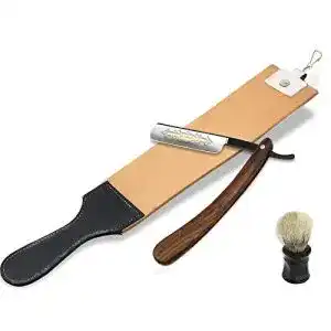 Rasiermesser Set mit Leder von InstrumenteNrw für präzise Messerpflege