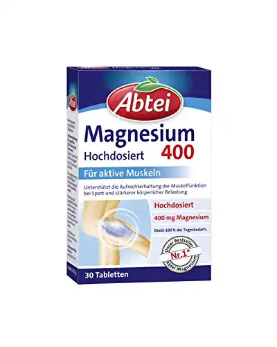 Magnesiumtabletten Abtei 400 mg – Hochdosiertes Nahrungsergänzungsmittel