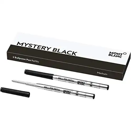 Kugelschreibermine Montblanc Mystery Black 116190 im Vergleich