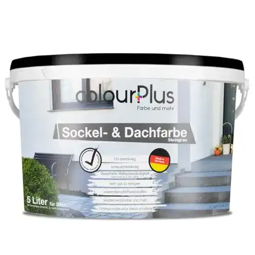Dachbeschichtung colourPlus Steingrau 5L für Außenflächen