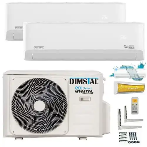 Split-Klimaanlage mit 2 Innengeräten DIMSTAL A++/A++ Duo-Split