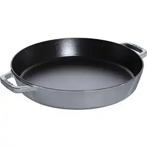 Gusseiserne Bratpfanne Staub mit zwei Griffen, 34 cm