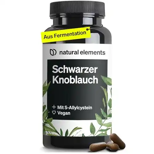 Schwarzer Knoblauch Kapseln von Natural Elements 45 Kapseln mit 600mg