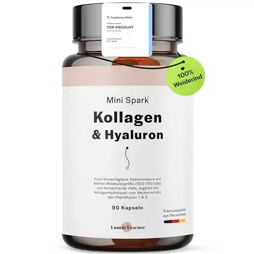 Hyaluron-Kollagen-Kapseln mit Hyaluronsäure und Collagenhydrolysat