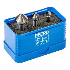Kegelsenker PFERD HSS Kegel-/Entgratsenker-Set, 3-teilig, 90 Grad