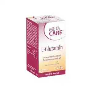 Glutamin Kapseln Meta Care L-Glutamin vegan und hochdosiert, 60 Kapseln