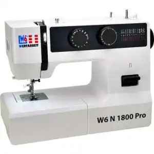 W6 Nähmaschine N 1800 Pro mit 25 Programmen und Freiarmfunktion