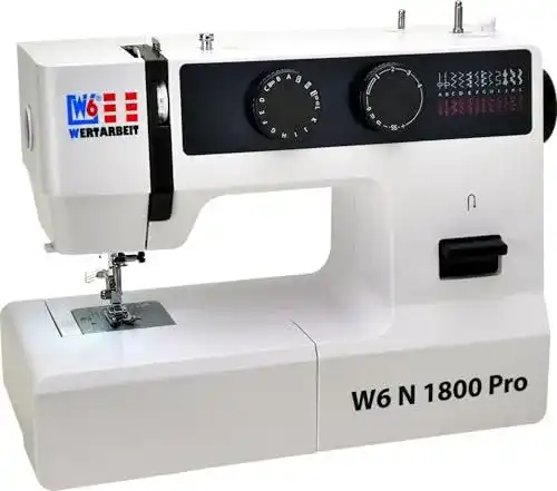 W6 Nähmaschine N 1800 Pro mit 25 Programmen und Freiarmfunktion