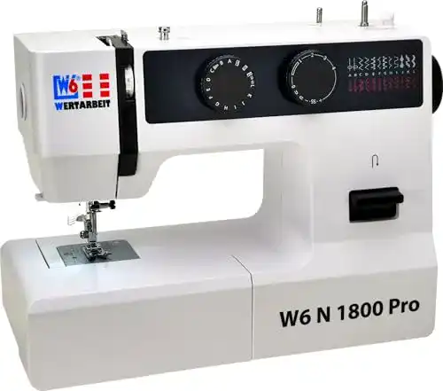 W6 Nähmaschine N 1800 Pro mit 25 Programmen und Freiarmfunktion