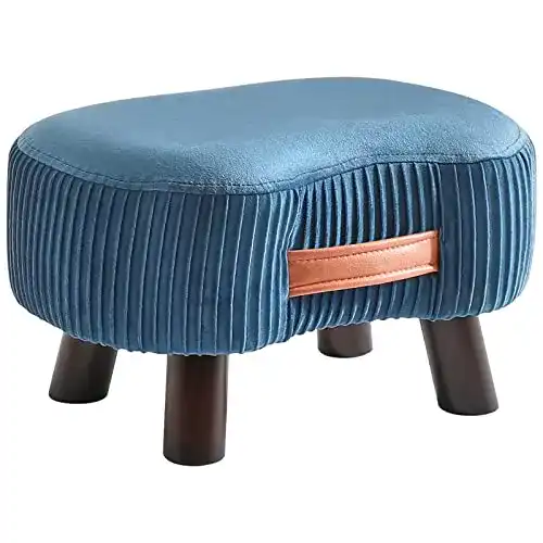 Fußbank Ymyny Fußhocker mit Griff und gebogenem Design