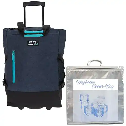Punta Einkaufstrolley mit Thermo Kühltasche und 35 Litern Stauraum