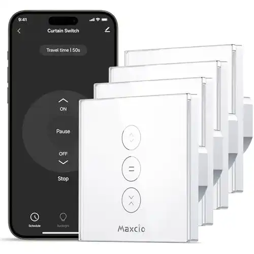 Rollladen-Zeitschaltuhr von Maxcio für WLAN-Steuerung