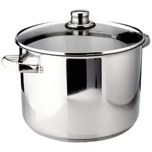 Krüger Karl A26 Topf aus Edelstahl, 24 cm, 10 Liter