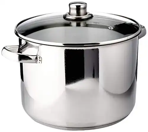 Krüger Karl A26 Topf aus Edelstahl, 24 cm, 10 Liter