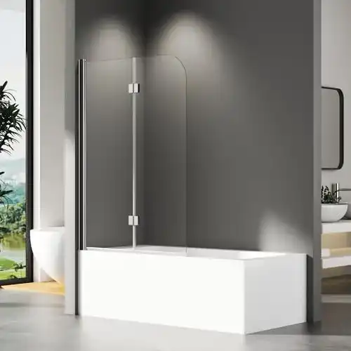 Badewannenaufsatz von WOWINNE Duschwand 100x140cm