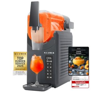 Slushy Maker Klamer – Slush Maschine mit 5 Programmen und 2L Volumen