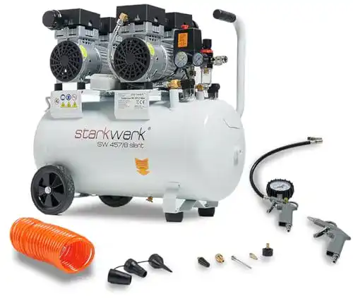 Starkwerk SW 457/8 Flüster Kompressor Leiser ölfreier Druckluftkompressor