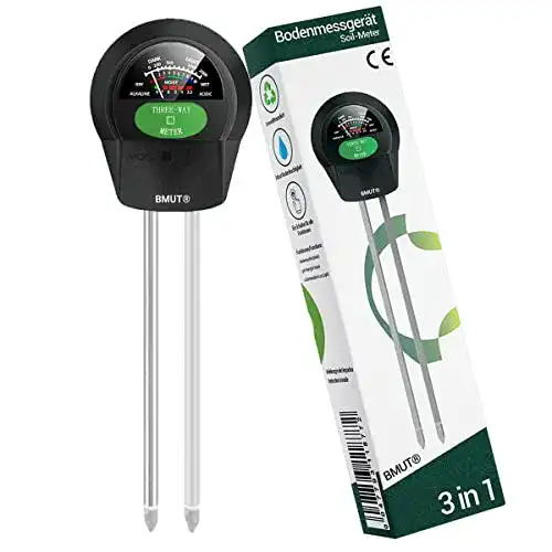 Bodentester BMUT 1x 3-in-1 für Feuchtigkeit, pH und Licht