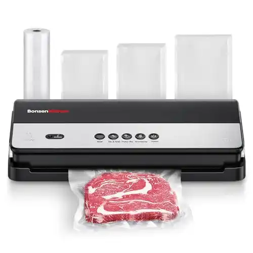 Vakuumierer Bonsenkitchen Sous Vide Vakuumiergerät mit Cutter