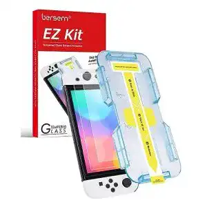 Nintendo Switch Schutzfolie Bersem 2 Stück aus gehärtetem Glas