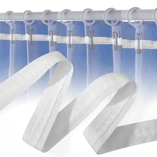 Gardinenband Heveer Kräuselband 30m x 2,5cm für Vorhänge und Türvorhänge