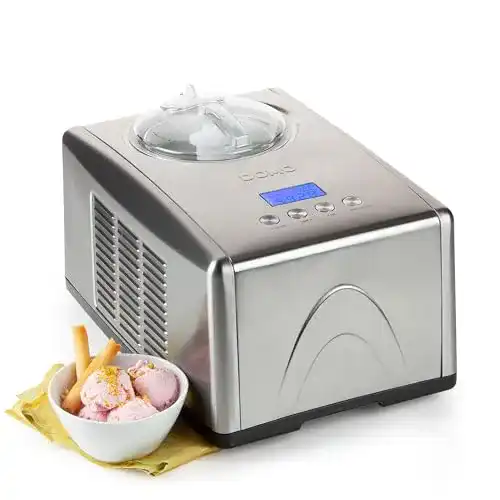 Eismaschine mit Kompressor Domo DO9066I für die Selbstherstellung von Eis