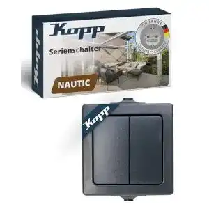 Kopp Nautic Serienschalter für Feuchtraum, Aufputz, IP44