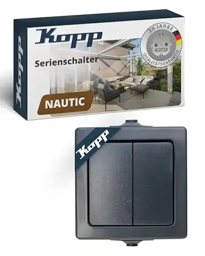Kopp Nautic Serienschalter für Feuchtraum, Aufputz, IP44
