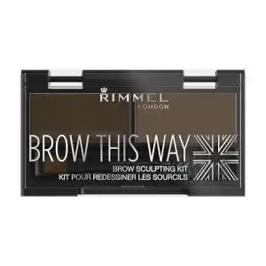 Augenbrauenpuder Rimmel London Brow This Way Modellierset Dunkelbraun