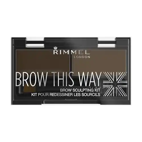 Augenbrauenpuder Rimmel London Brow This Way Modellierset Dunkelbraun