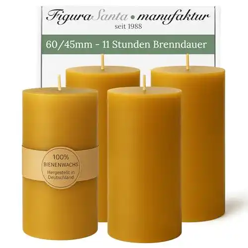 Adventskerzen Figura Santa Bienenwachskerzen 4er Set