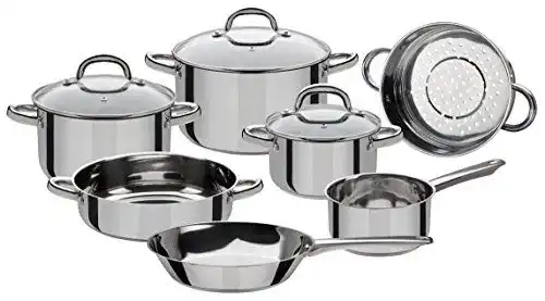 GSW 990097 Montreal Topfset 10-teilig aus Edelstahl in Silber