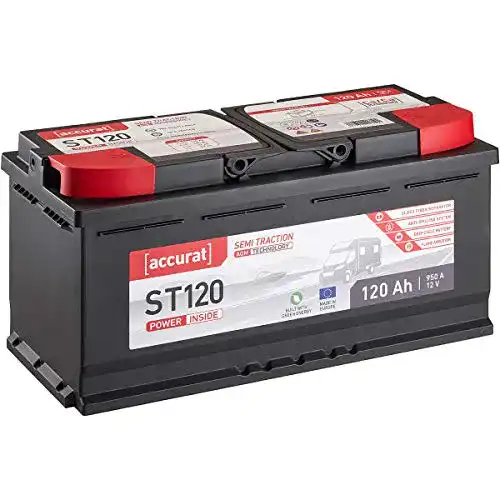 Accurat Semi Traction ST120 AGM-Batterie 120Ah 12V für Boote und Wohnmobile